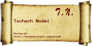 Tschech Noémi névjegykártya